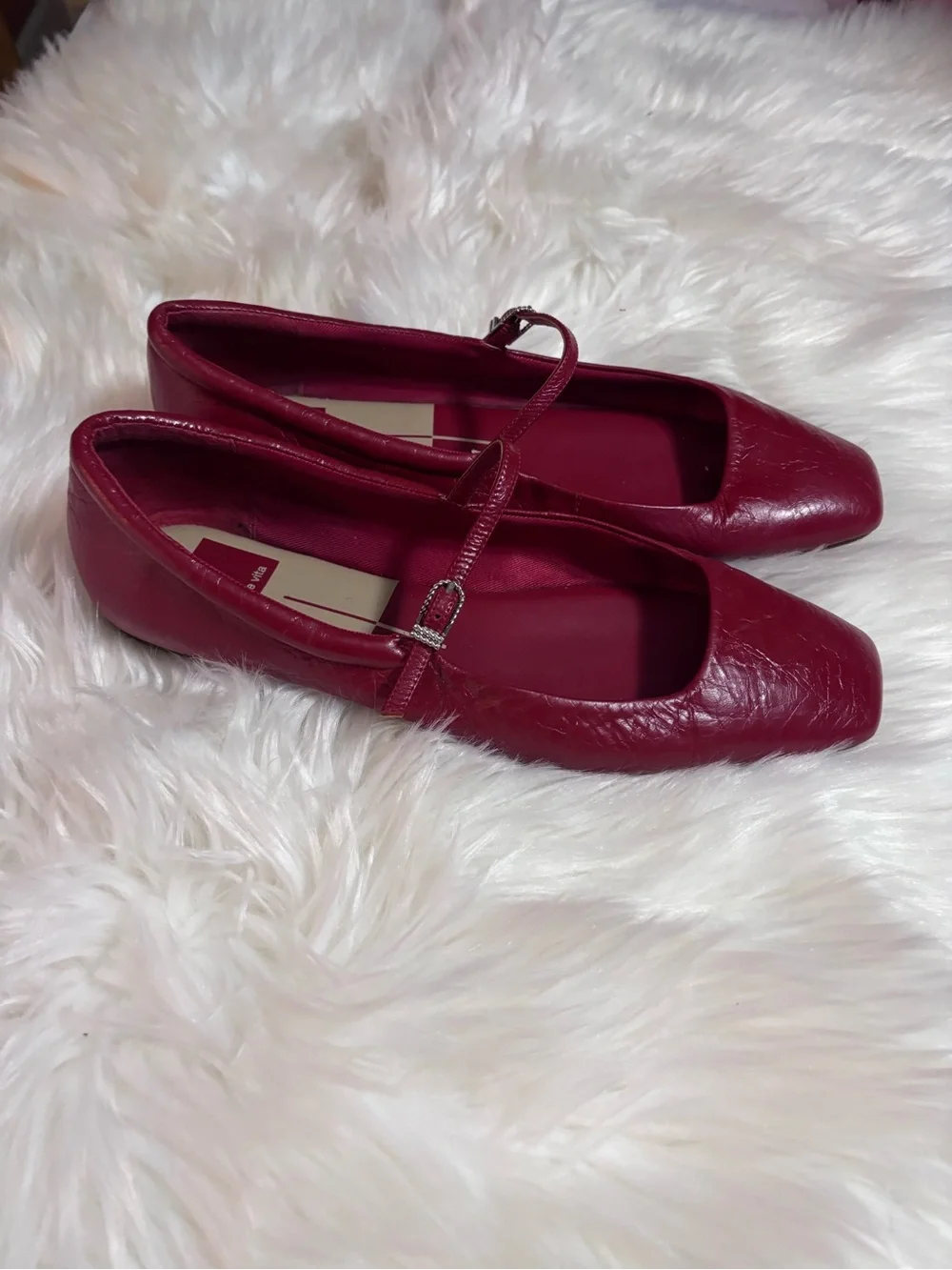 Dolce Vita Mary Jane Flats in Red